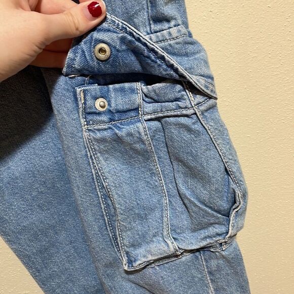 Levi's Premium Loose Cargo Denim Jeans Cotton Hemp Blend Utility Size 25 - Picture 10 of 16